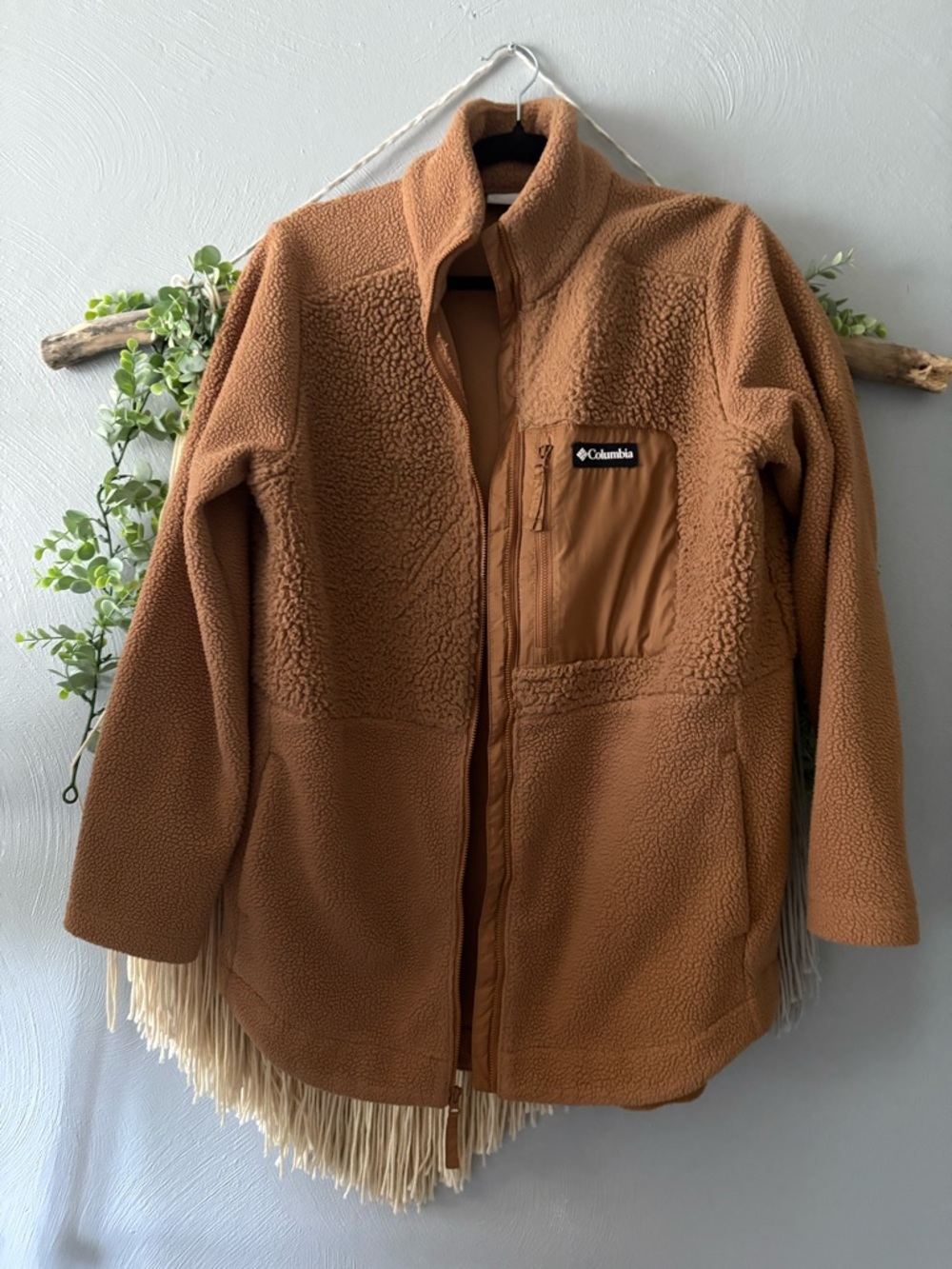 Columbia Light Brown Lodge Sherpa Fleece Jacket